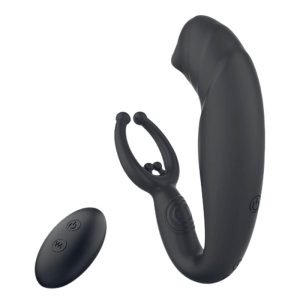 Demon - 睾丸責め 前立腺刺激 リモコン付き2x9種振動 アナルバイブ