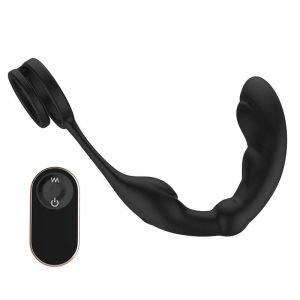 Gino - 双モーター 前立腺責め 9種振動 リング付き 前立腺バイブ