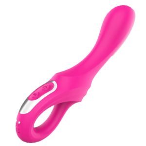 Dagger 9種振動 Gスポット 二層シリコン製 バイブ